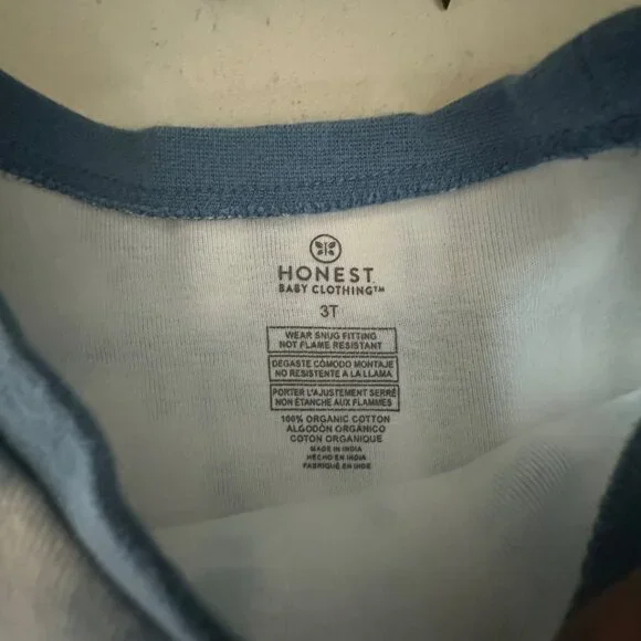 Honest Baby Clothing 3T Organic Cotton Tie-Dye Toddler Pajama Set - Picture 3 of 7